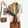 New fashion 111 mulberry silk silk scarf, women's Spring Festival gift for elders to keep warm 111 silk collection
