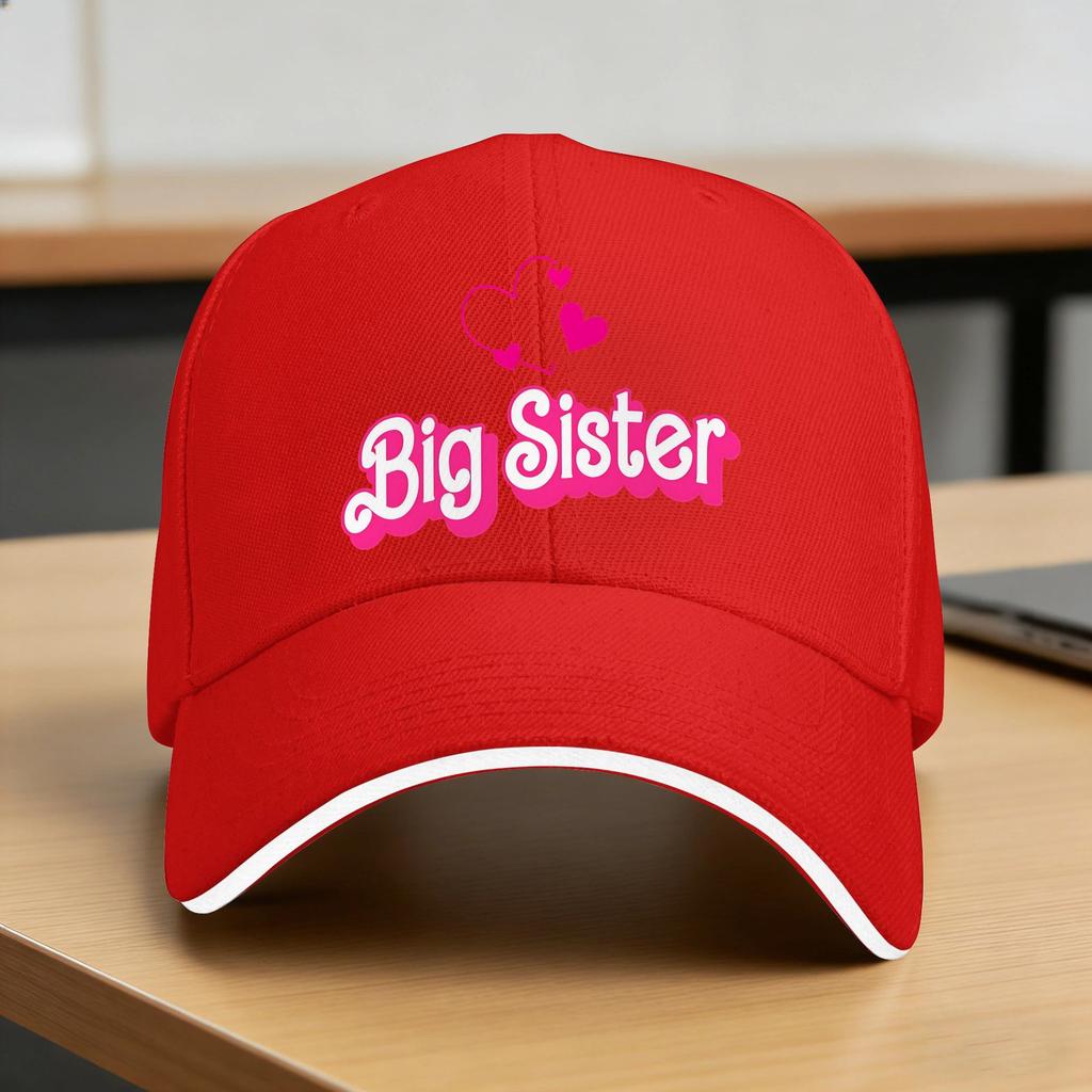 Funny Sister AnnounceUnisext Girls Casual Baseball Cap Outdoor Sports Trucker Hat Summer Sunscreen Unisex Unisex Snapback Cap