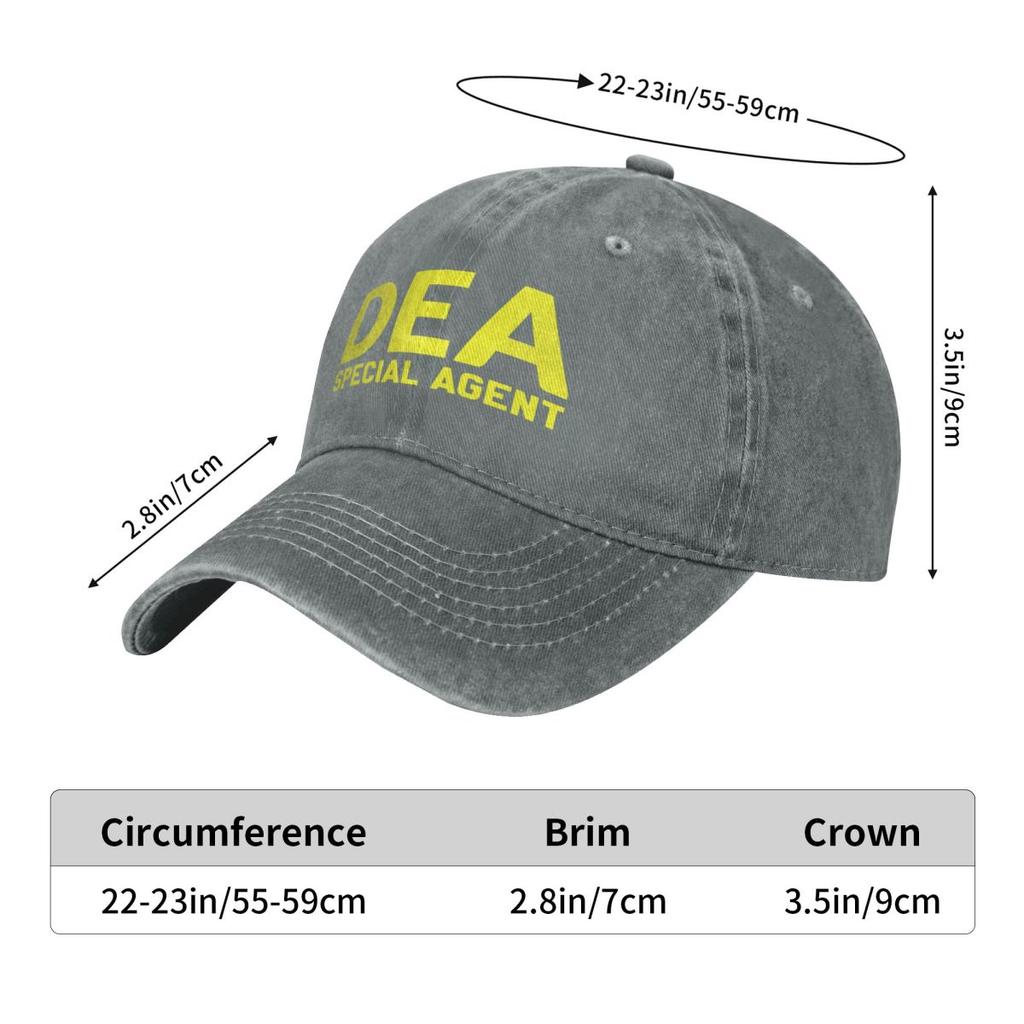DEA Special Agent Narcotics Special Agent Fashion Baseball Cap Peaked Cap Mens Hat Womens Cap Women Hat