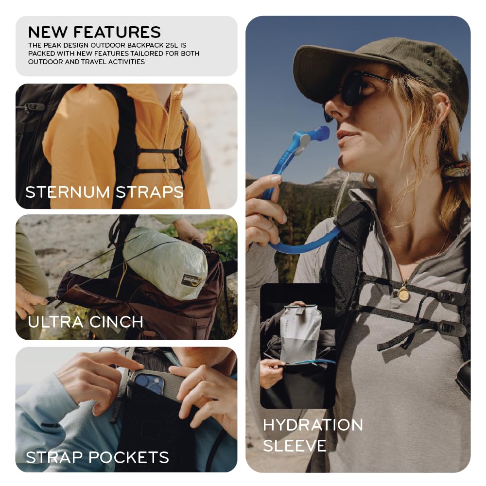 Peak Design Outdoor Backpack 25L Black [ ] BABP-25-BK-1