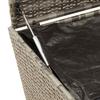 Vidaxl Garden Box with Wheels, Grey, 190 L, Polyrattan