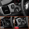 For Porsche Paramela 2010-2017 Carbon Fiber Car Headlight Control Panel Switch Trim Frame Decoration Sticker Interior Parts