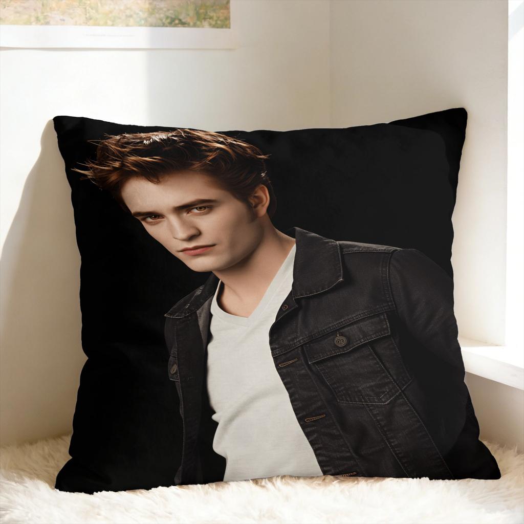 Edward Cullen Pillow Cover  Retro Trendy Pillow Case For Couch Sofa Bedroom Comfy Cushion Cover Birthday Present
