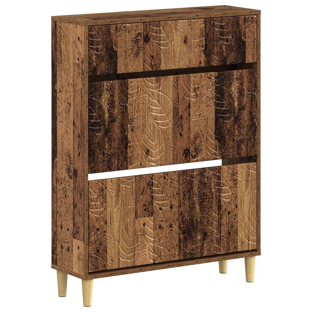 Shoe Cabinet DELFT 78 X 24 X 103 Cm Engineered Wood Reclaimed Wood