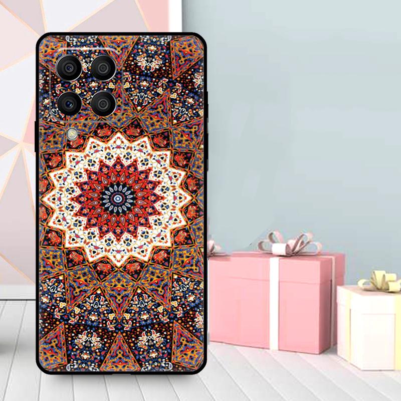 Floral Flower Mandala Design Case For Samsung Galaxy M06 M11 M31 M14 M34 M54 M12 M32 M52 M15 M13 M16 M36 M56 M53 M35 M55