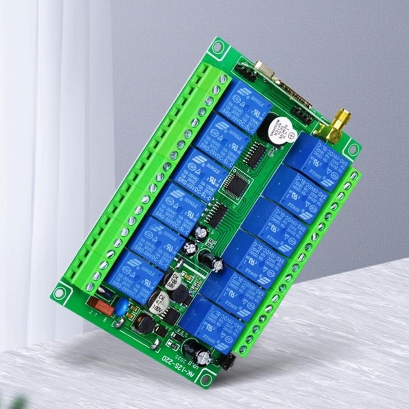 DC12V 24V Relais Fernbedienungsschalter, 12CH l Drahtlose Fernbedienungsschalter für Deckenleuchten und Lampen