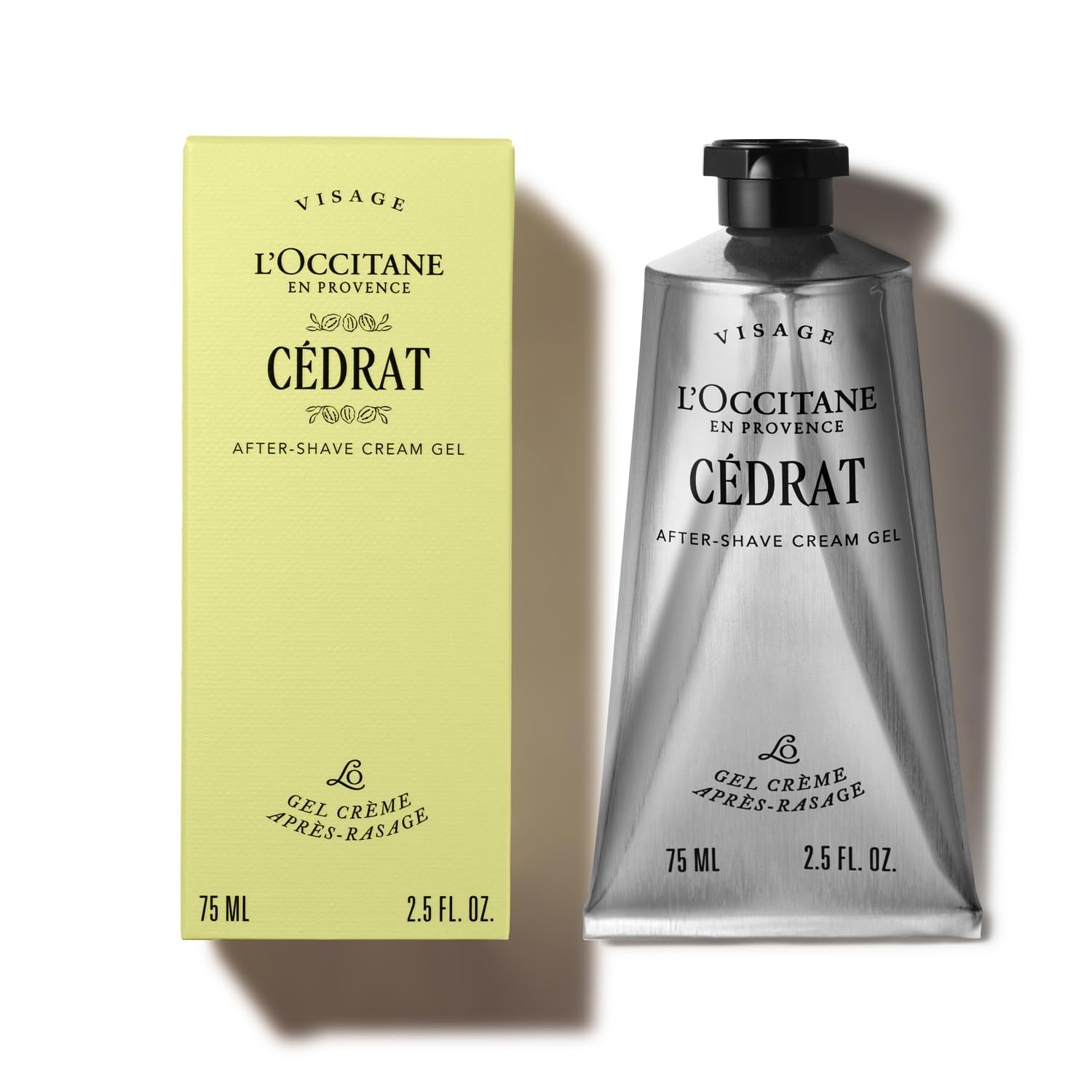 Cremă Aftershave Cedrat 75ml parfum răcoritor de citrice pentru Perfectă pentru după și Ideală ca cadou de ziua de naștere sau Zi L'OCCITANE - Popular, elegant, bărbați. ras, beige