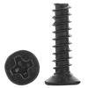 Black Countersunk Flat Tail Self-Tapping Screw for Chassis Cooling Fan M2/M3/M4/M5
