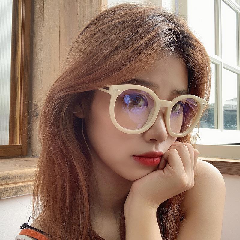 Unisex Myopia Glasses Round Frame Anti Blue Light Eyewear Fashion Men Women Shortsighted Diopter 0 To -4 0