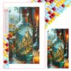 5D DIY Full Square Drill Diamond Painting Castle In Bottle Kit Home Decor45x80cm