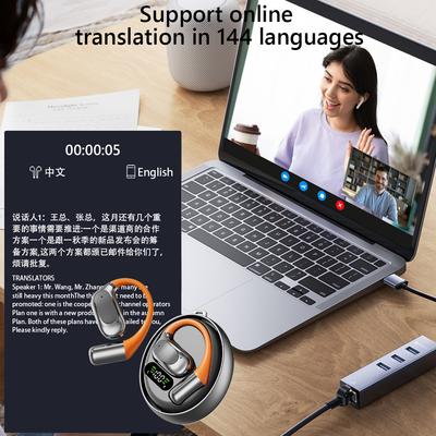 Wireless BT Language Translator Earbuds Ai Translating Earbuds Headphones AI Translator Earbuds for Travel Business and Learning