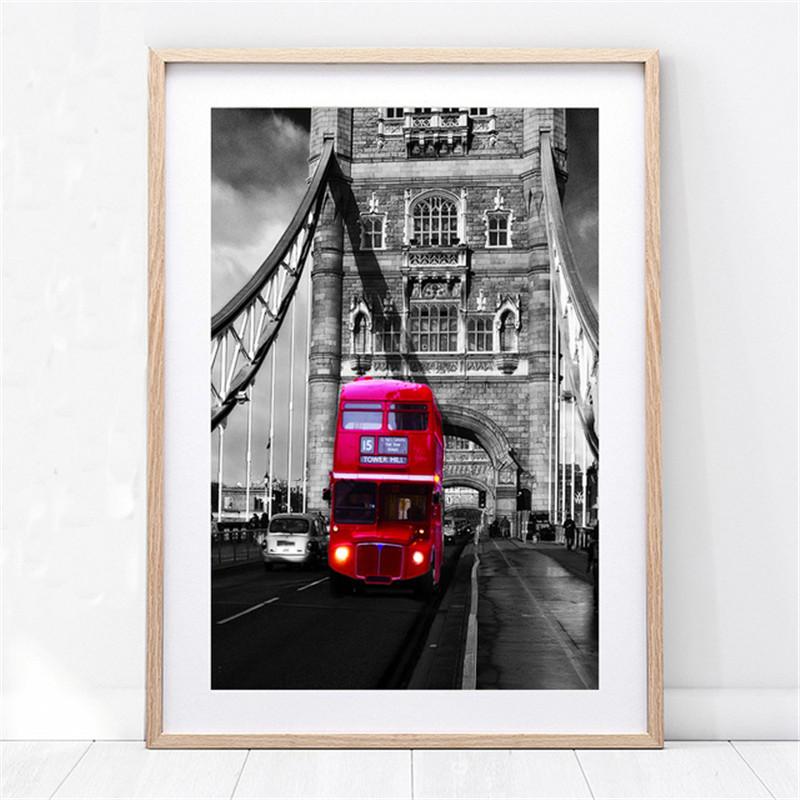 London Paris landscape canvas painting posters on the Scandinavian theme and prints wall art paintings for the living room
