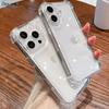 Luxury Shockproof Transparent Case For iPhone 17 16 15 14 Plus 13 12 11 Pro Max Soft Bumper Hard Acrylic Back Cases Cover