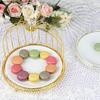 Birdcage Cake Stand Two Floors Three Floors Ceramic Plate Golden Silver Metal Snack Rack Dessert Cake Pastry Tray Display Stand