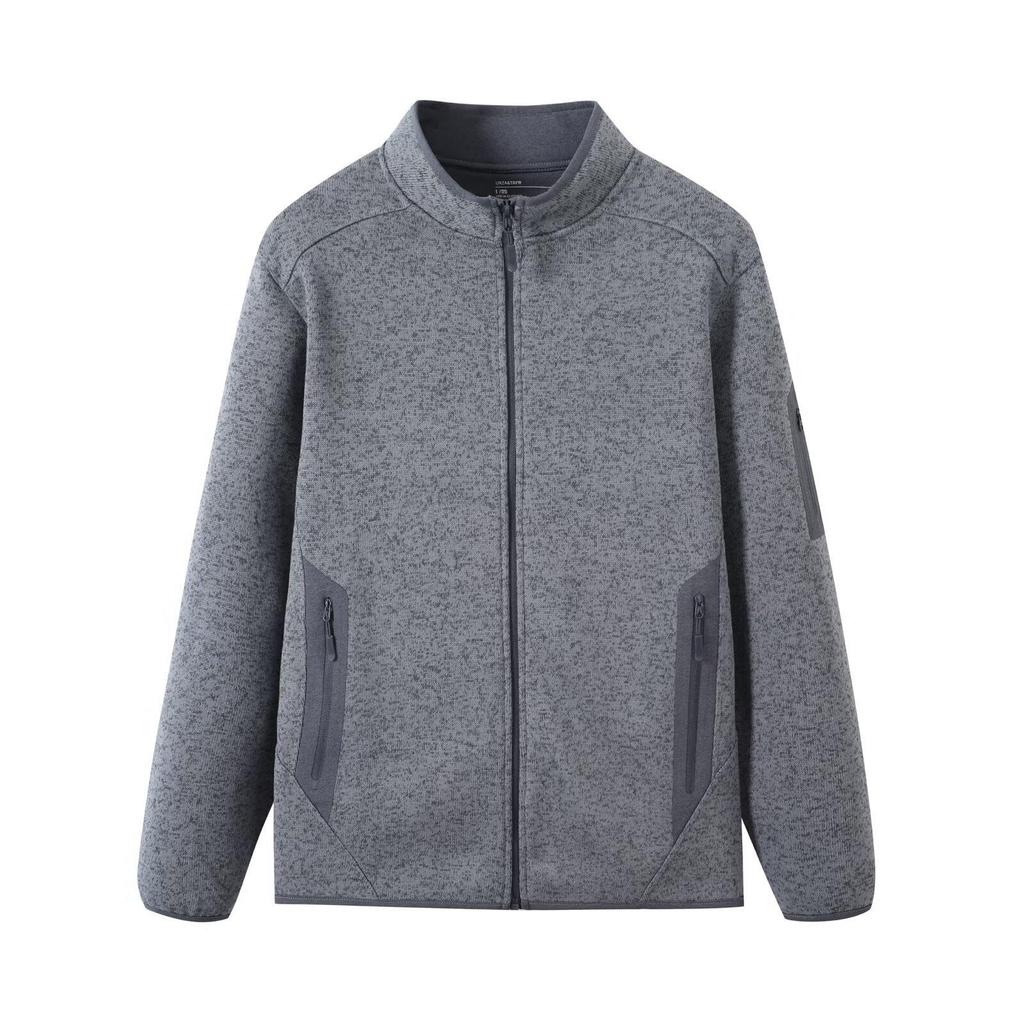 Unisex Outdoor Fleece Jacket - Thickened, Warm, Stand-up Collar for Autumn/Winter Sports
