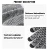 1 Pair Full Fingers Gloves Waterproof Cycling Outdoor Sports Running Motorcycle Ski Touch Screen Fleece For Men Women