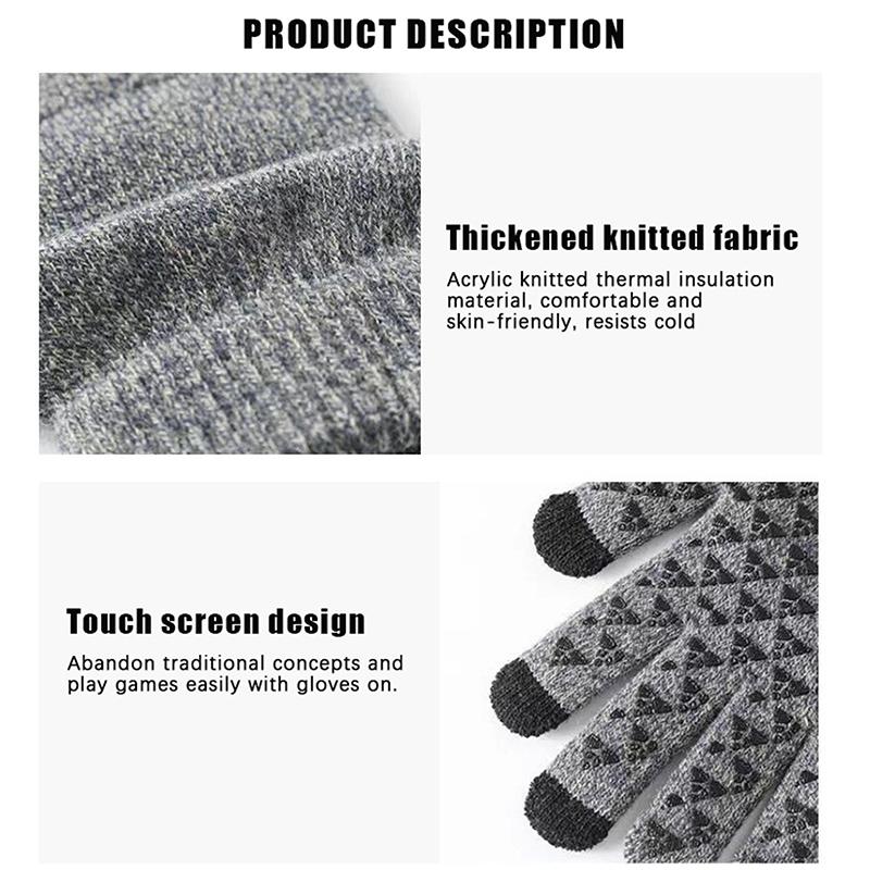 1 Pair Full Fingers Gloves Waterproof Cycling Outdoor Sports Running Motorcycle Ski Touch Screen Fleece For Men Women
