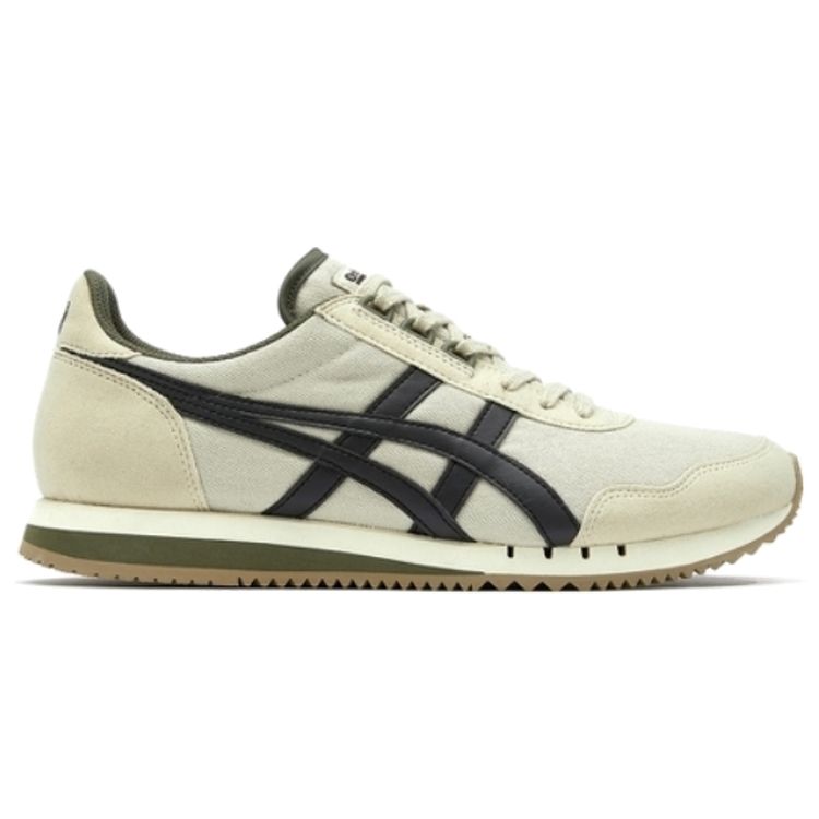 ONITSUKA TIGER Dualio Fabric Synthetic Leather Sports Comfortable Non-Slip Low-Top Lifestyle Casual Shoes Unisex Sneaker White Black 1183A856-201