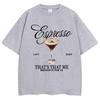 Sabrina Carpenter Espresso Martini Print T Shirt Fashion Aesthetic Unisex Women Tshirts Loose Casual Soft Cotton Tops Streetwear