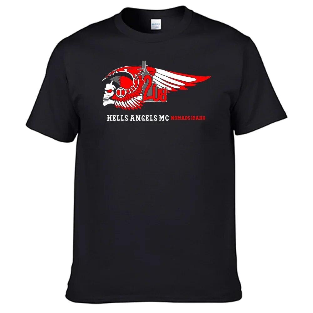 

Футболки Nomads Hells Angels унисекс, рубашка из 100% хлопка, лидер продаж N24