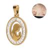 Virgin Mary Pendant Exquisite Carving   Steel Virgin Mary Jewelry for Men Women Daily Wear