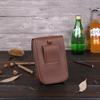 Scissor Scissor Waist Leather and with Belt Loop and Carabiner Hook k-cocochi Bag, Case, Pouch, Suede, Brown,