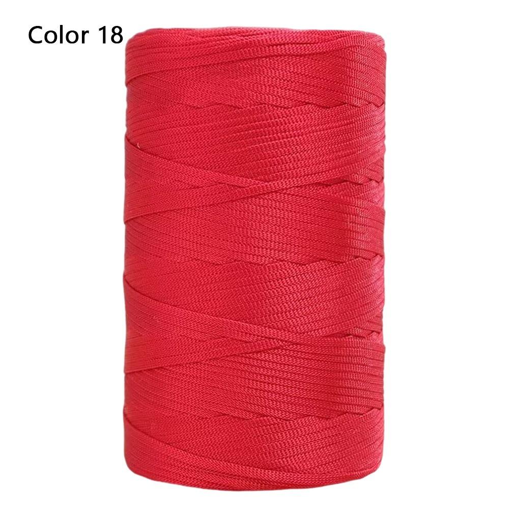

1Roll Durable Combed Spun Flat Rope Yarn Ice Silk Mercerized Cotton Linen Yarn Handwoven Ring Twist Yarn Summer Cool Cap Axis