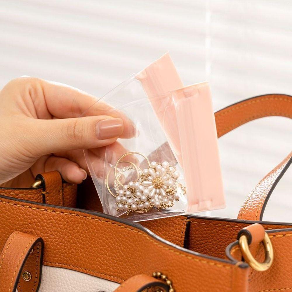 20Pcs Transparent Jewelry Package Bags EVA Small Earrings Bracelet Storage Pouch  For Home