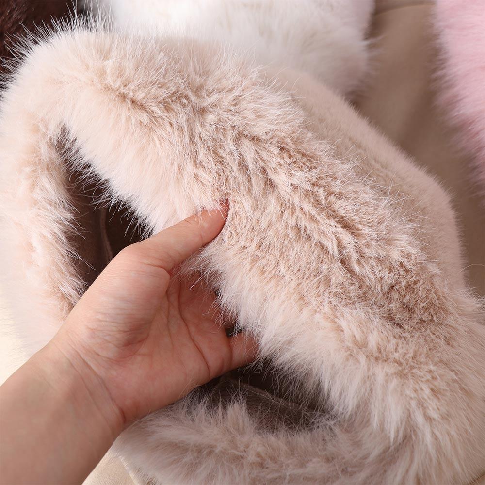 Korean Faux Fur Bucket Hat Warm Winter Fluffy Hats Trendy Luxury Plush Hat  Women