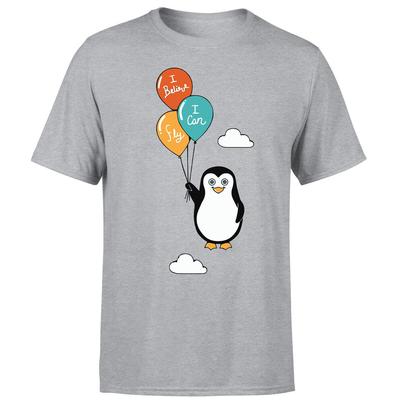 Ich kann fliegen Pinguin Unisex T-Shirt Lustig Niedlich Pinguinliebhaber T-Shirt Top
