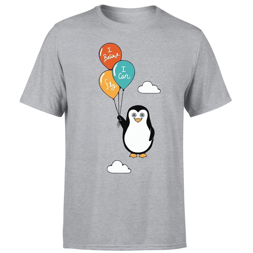 I Can Fly Penguin Unisex T Shirt Funny Cute Penguin Lover Tee Top