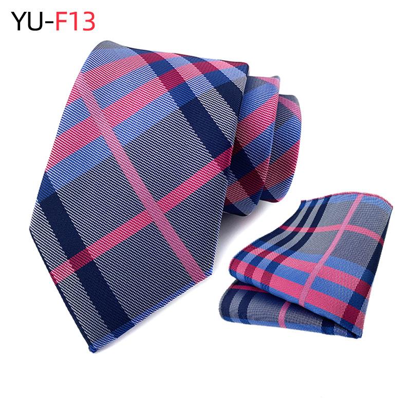 Polyester Paisley Tie Pocket Towel Two-Piece Set, Business Tie