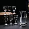 Wine Dispenser and Shot Glass Baijiu Kettle High End Whiskey Dispenser Decanter Transparent Small Wine Glass Classic Spirits Cup