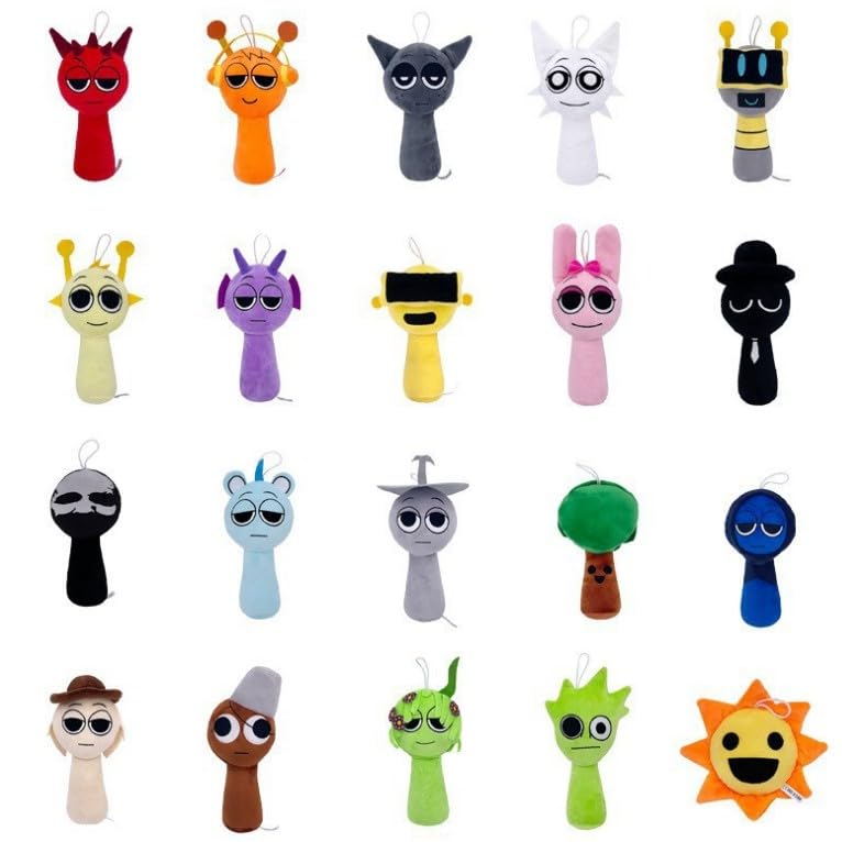 Sprunki Plush Toy Set of Dolls for Kids Singing Monster Horror