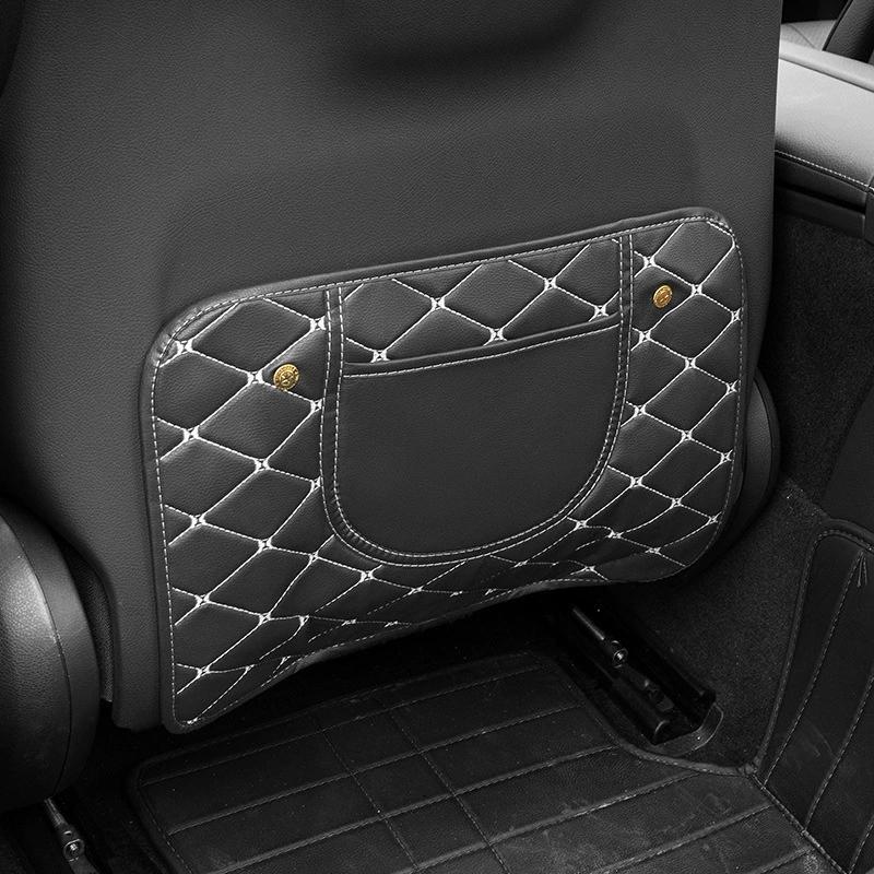 

PU Leather Car Anti-Kick Mats Auto Seat Back Protector Cover For Children Car Back Seat Anti-Dirty Pad Car Accessories