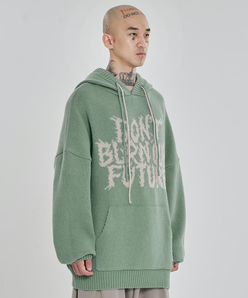 AJOBYAJO [Pba] Dbof Wool Knit Hoodie [Mint]