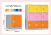 ABS Plastic Student Storage Cabinet with Fingerprint Lock, Anti-collision, Anti-mildew Features