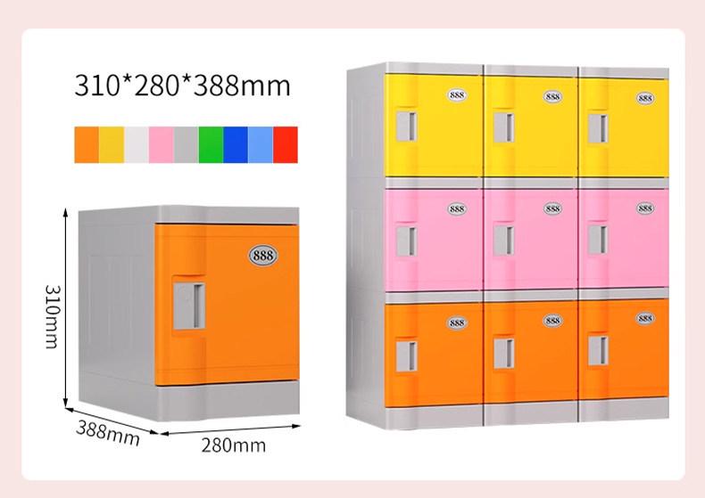 ABS Plastic Student Storage Cabinet with Fingerprint Lock, Anti-collision, Anti-mildew Features