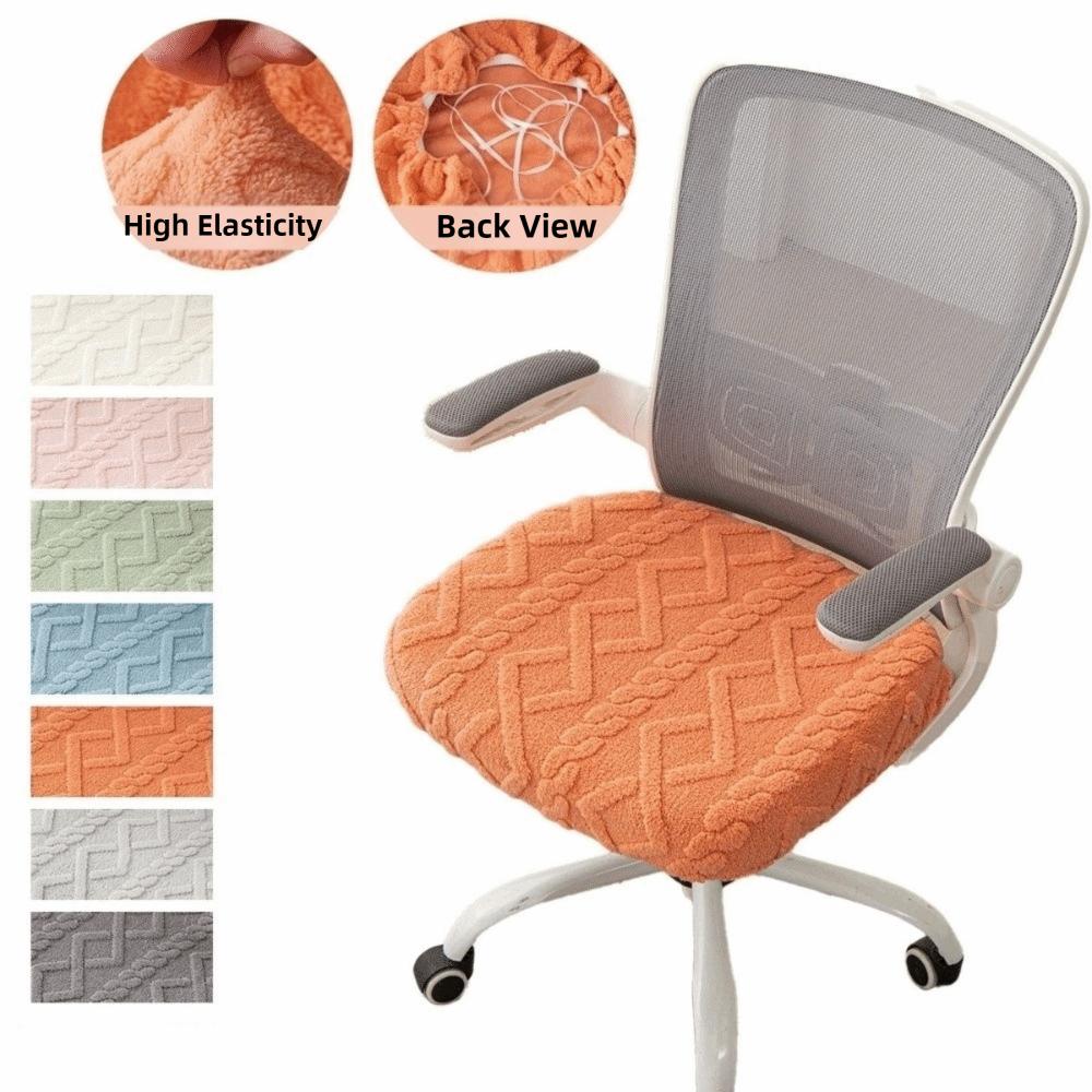 Thickened Elastic Jacquard Chair Covers Dust-proof Chair Seat Protector Computer Chair Seat  Hotel