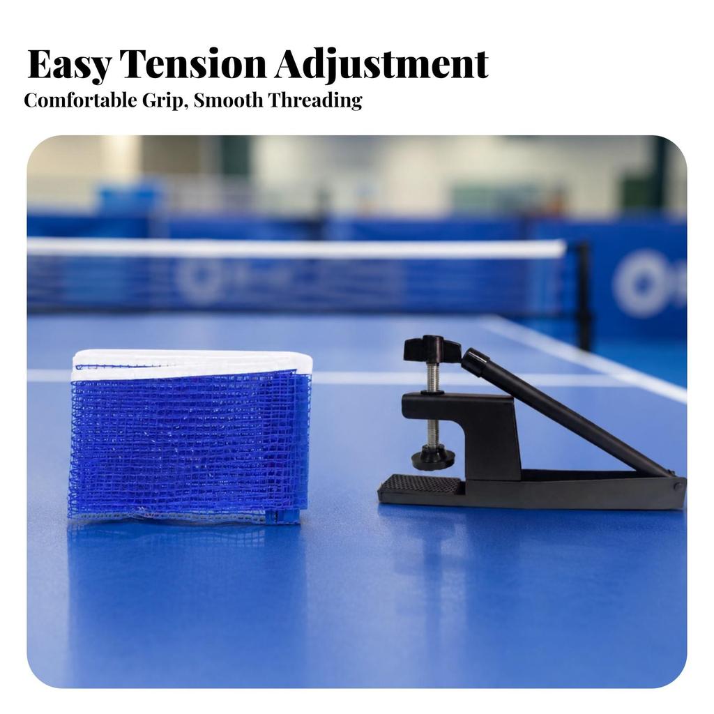 Table Tennis Net with Screw-on Clamp Non-Slip Sports Equipment Long-Lasting