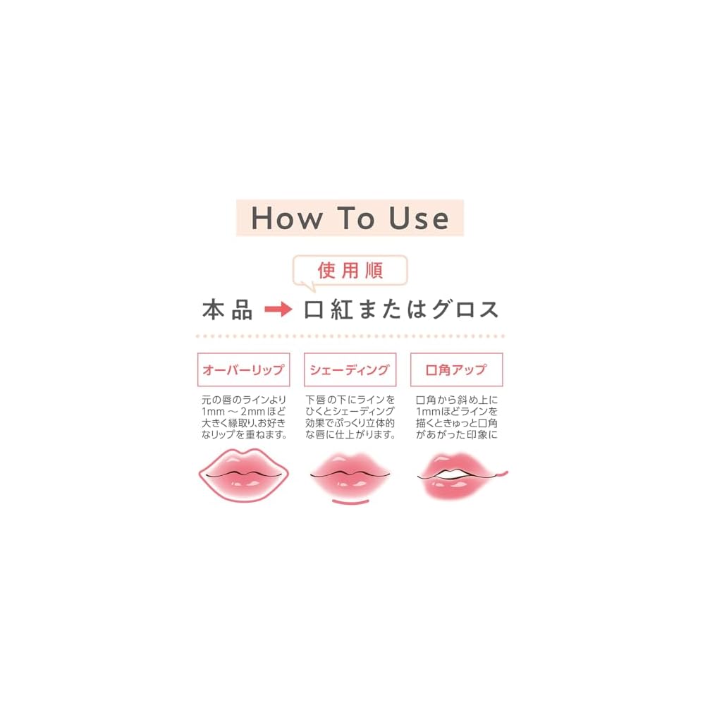 Cezanne Lip Maker 02 Cool Pink 0.25g Lip Liner Face Shaping Makeup