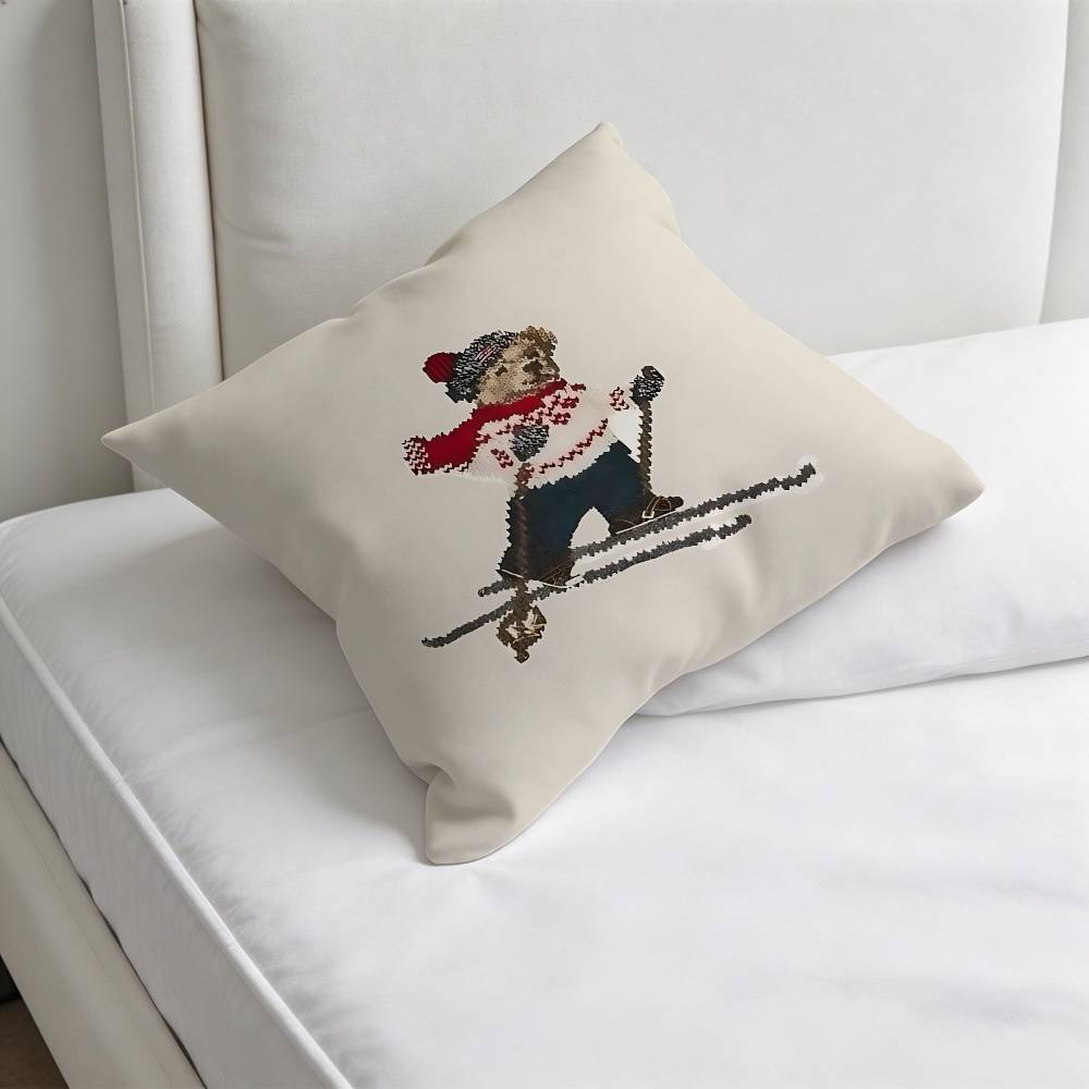 Cool Fashion BBear Fashion Square Pillow Case Durable Throw Pillow Cover for Sofa Couch Chair