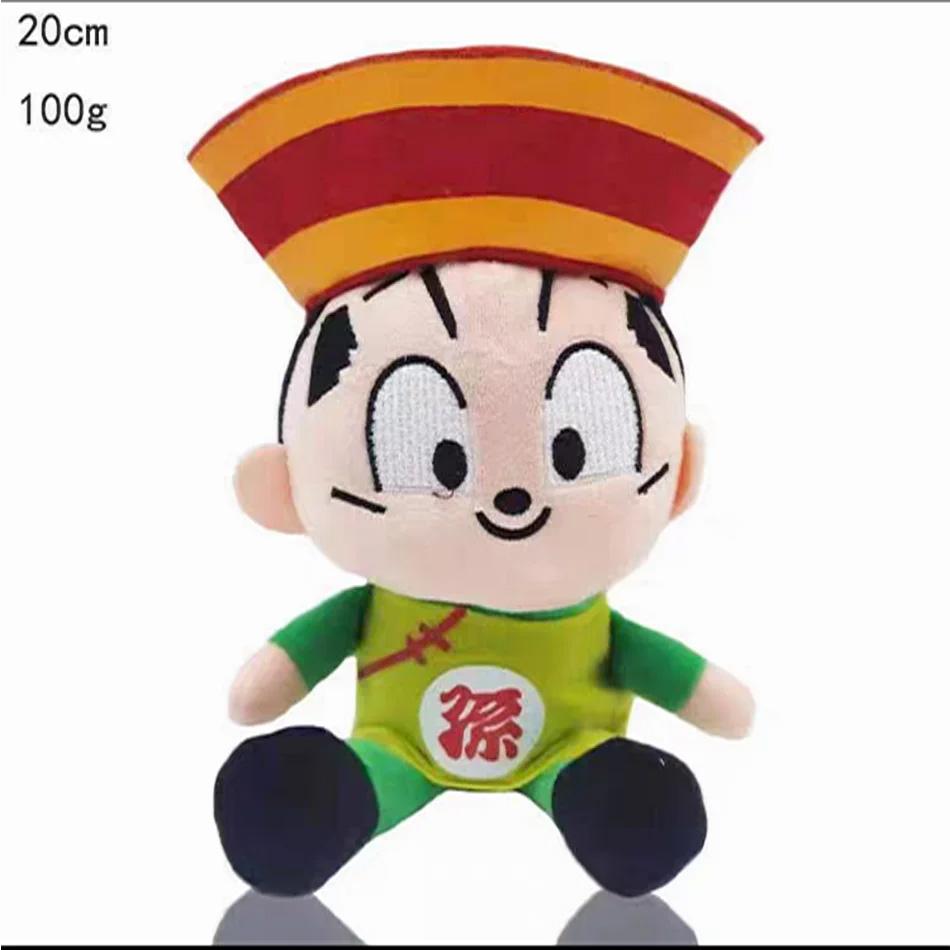 20cm Dragon Ball Japan Anime Plush Toys Super Saiyan Goku Vegeta Picollo Trunks Gohan Cartoon Figure Stuffed Dolls