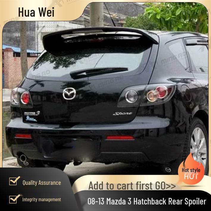 

Mazda 3 Hatchback (08-13) Rear Spoiler - No Damage, Hole-Free Installation Raw Model - Needs Sanding and Painting