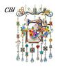 Decorative Pendant for Craft Room Vintage Sewing Machine Crystal Wind Chime, Acrylic Outdoor Hanging Suncatcher, Style Artistic Ornament Colorful