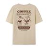 Women Cute Funny Cartoon Coffee Tshirts Hippie Retro Coffee Lover T Shirt Oversized Fashion Streetwear Top Unisex Summer Clothes