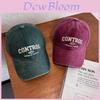Street Style Retro Letter Embroidery Neutral Baseball Cap For Sun Protection And Casual Style