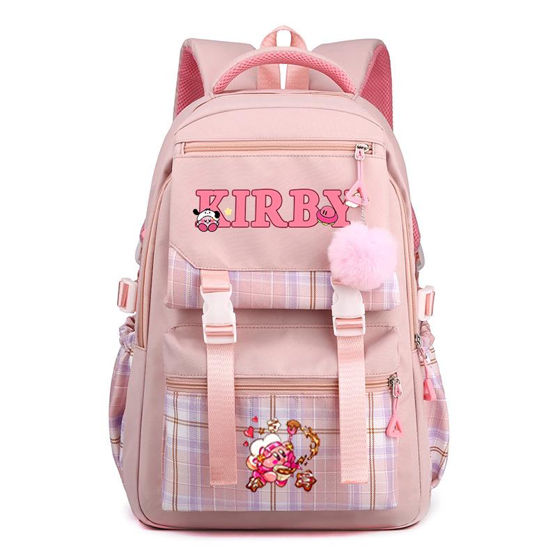 Super cute star card than high-value cartoon peripheral backpack for men and women, large-capacity weight reduction student schoolbag