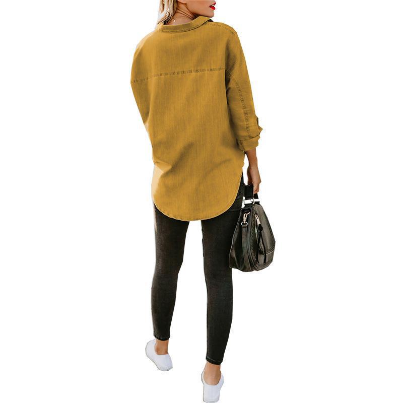 European & American Women's Long Sleeve Casual Shirt - Versatile Autumn Style (2026)