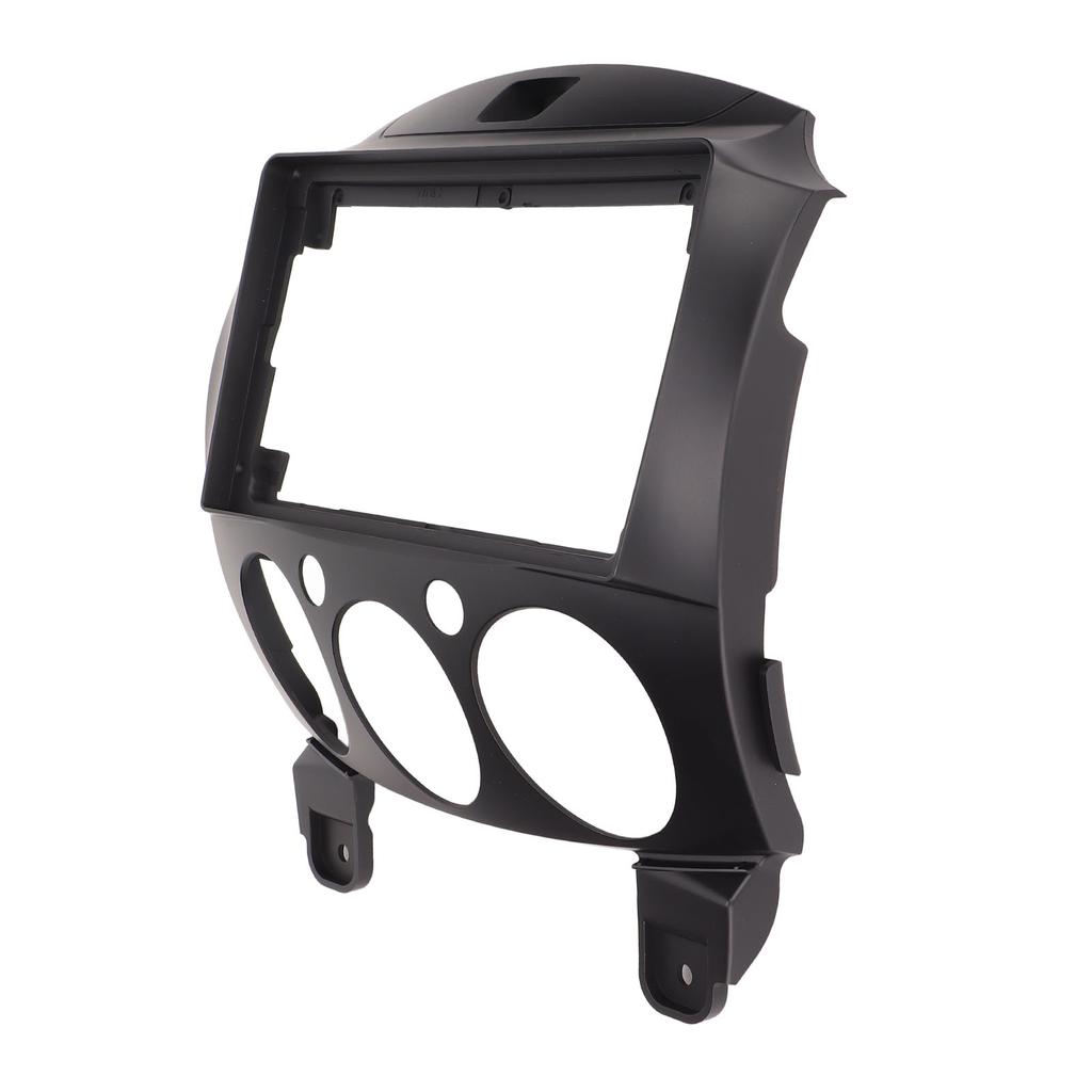 Navigation Panel Frame Trim ABS Dashboard Cover 2 Din Replacement for Mazda 2 2007?2013